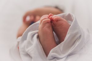 памучни едноцветни бебешки ританки - 73599 разновидности