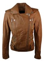 Womens Leather Biker Jacket - 96820 opportunities